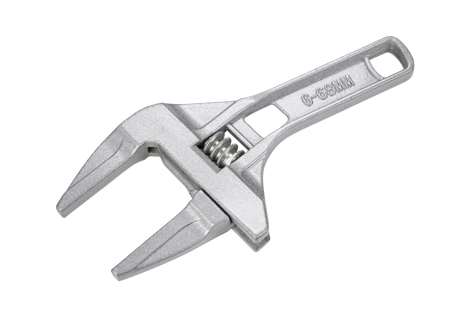 BlueSpot 200mm 8" Aluminium Adjustable Wrench Spanner 6-68mm Smooth Roller - Image 2