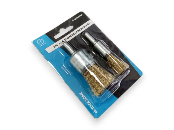 Toolzone Wire Brushes 2PC Decarb 12mm & 25mm DR306 - Image 3