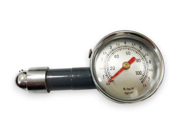 Tyre Pressure Gauge Metal Dial Toolzone Garage Workshop Tool - Image 2