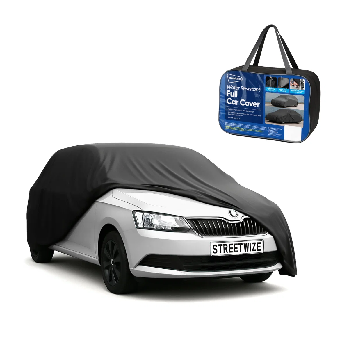 Streetwize Car Cover Medium Water Resistant Breathable 170"L X 65" - Image 3