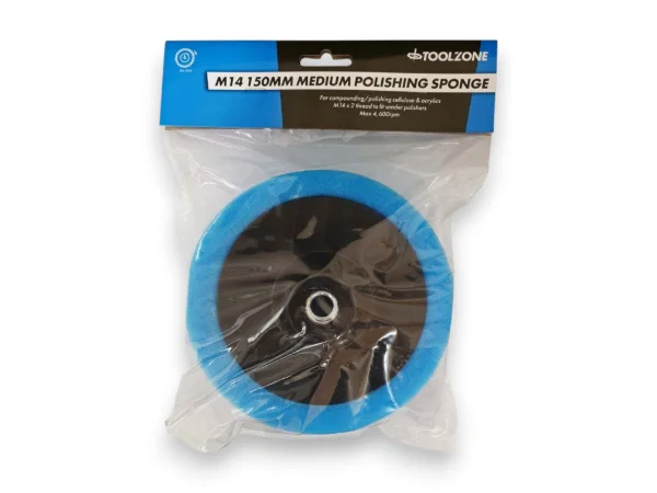 Toolzone M14 150MM Medium Polishing Sponge Applicator Pad PW161 - Image 3
