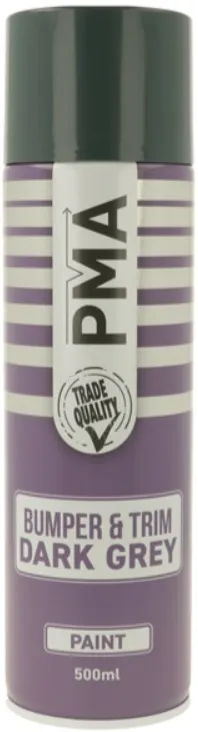 PMA Bumper & Trim Paint Dark Grey 500ml Car Exterior Plastic