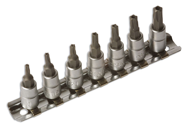 Laser Tools 3389 TS Star Bits 5-Sided 1/4″D 7pc Set