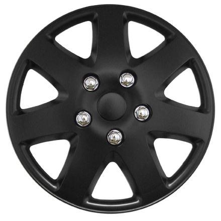 Streetwize 15″ Tempest Matt Black Wheel Cover Set Hub Caps of 4 Car Van