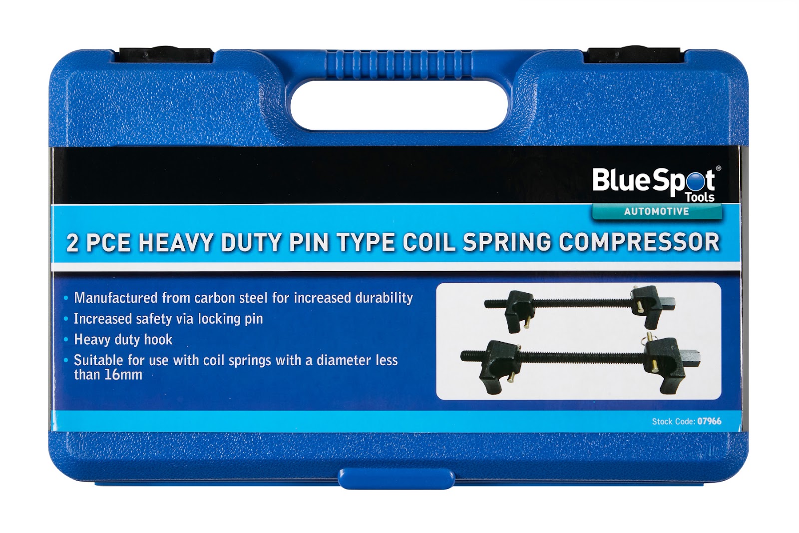 Coil Spring Compressor Heavy Duty Pin Type 2pc BlueSpot