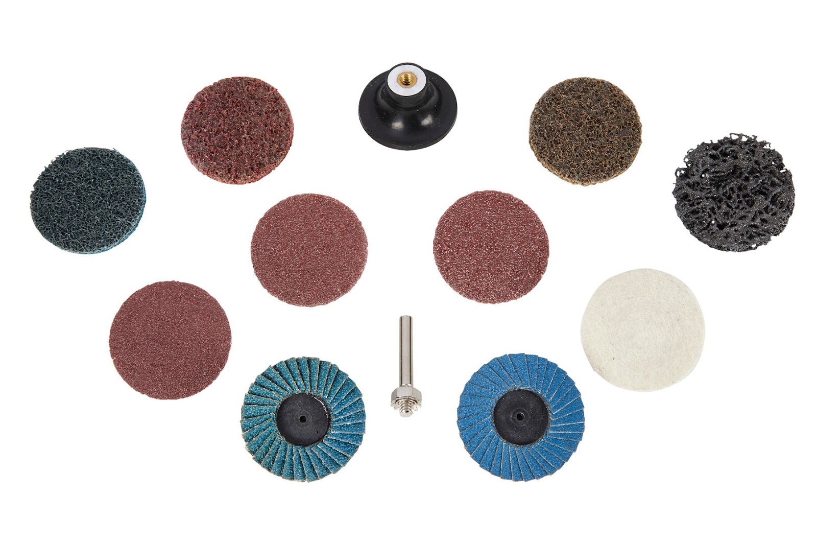 BlueSpot 12pc Sanding Preparation Discs Set 50mm 2" Quick Change - Image 2
