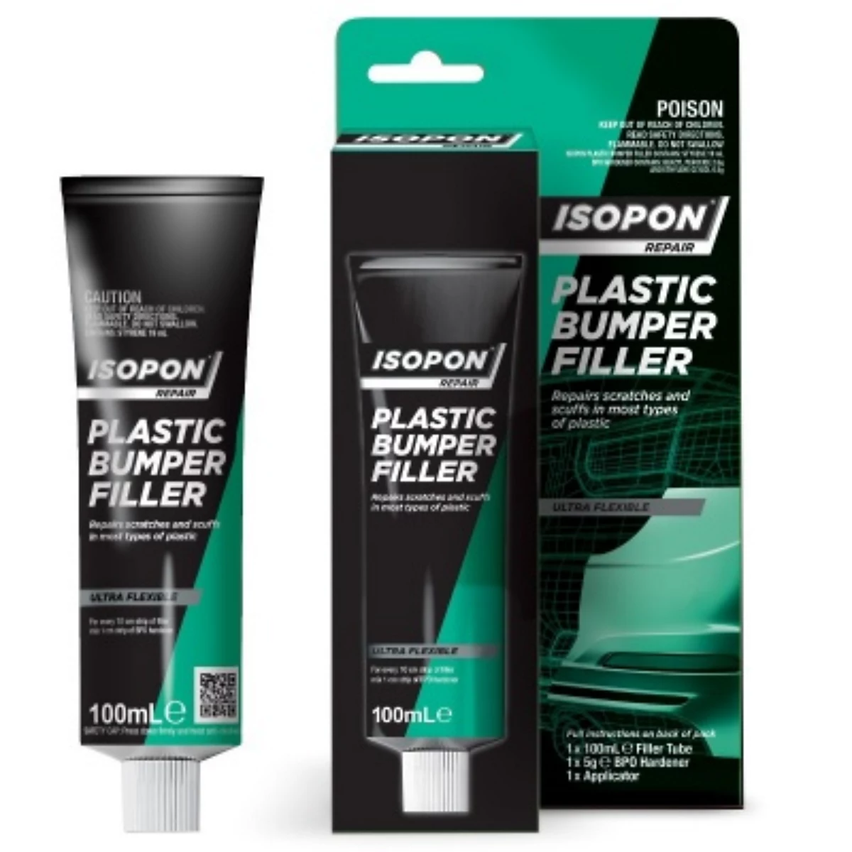 ISOPON PBF/100 Plastic Bumper Repair Kit – Cracks Scuffs Holes Fix