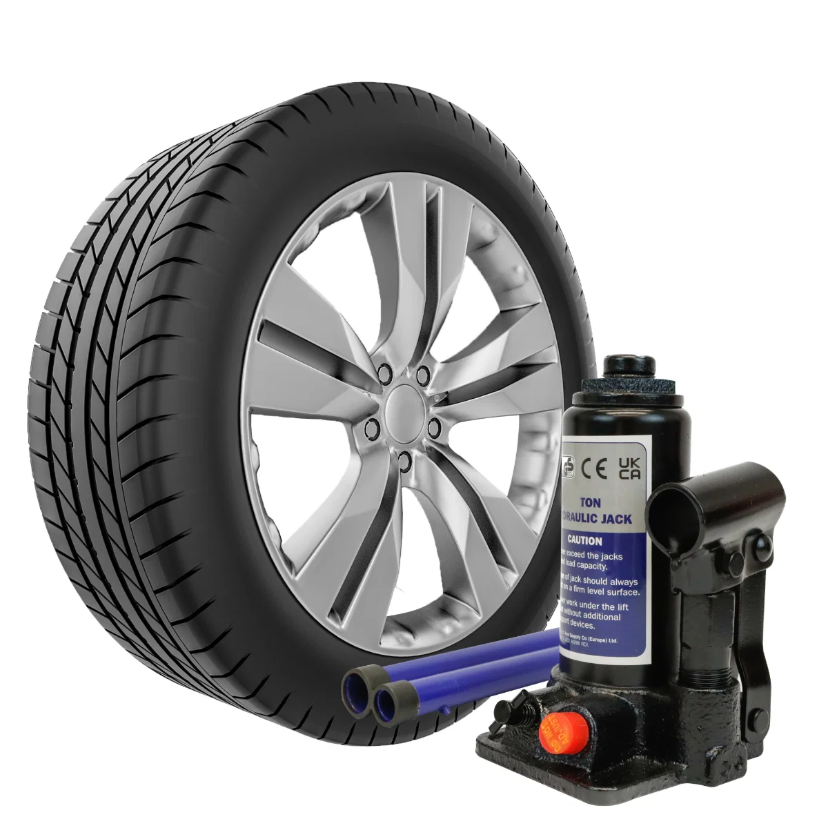 Streetwize 6 Tonne Hydraulic Bottle Jack Car Van Caravan - Image 2