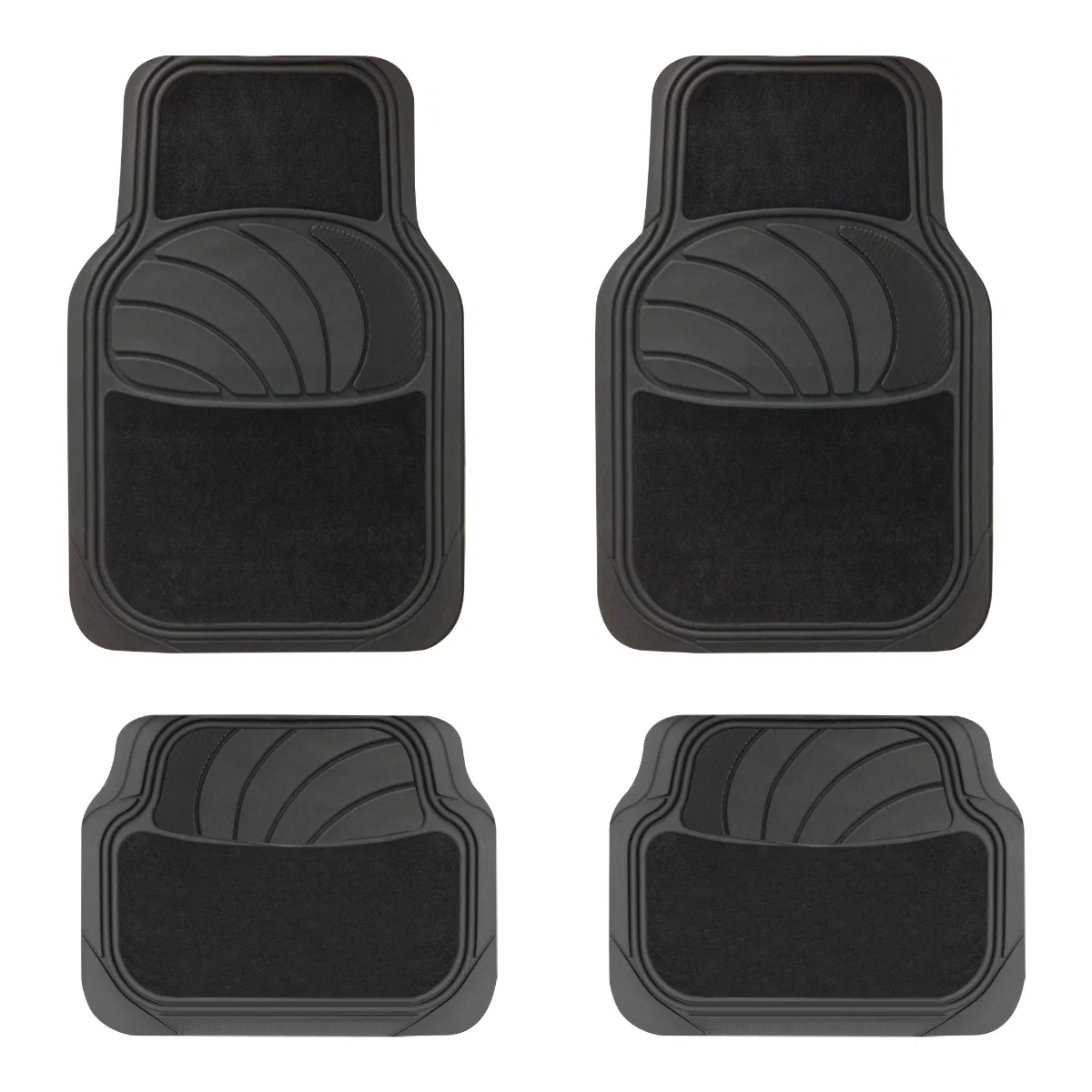 Streetwize Universal Car Mat Set Azura Carpet/Carbon 4 Piece - Image 2