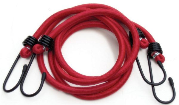 Streetwize Pair 36″ Bungee Red Cargo Straps Trailer Car Caravan Towing