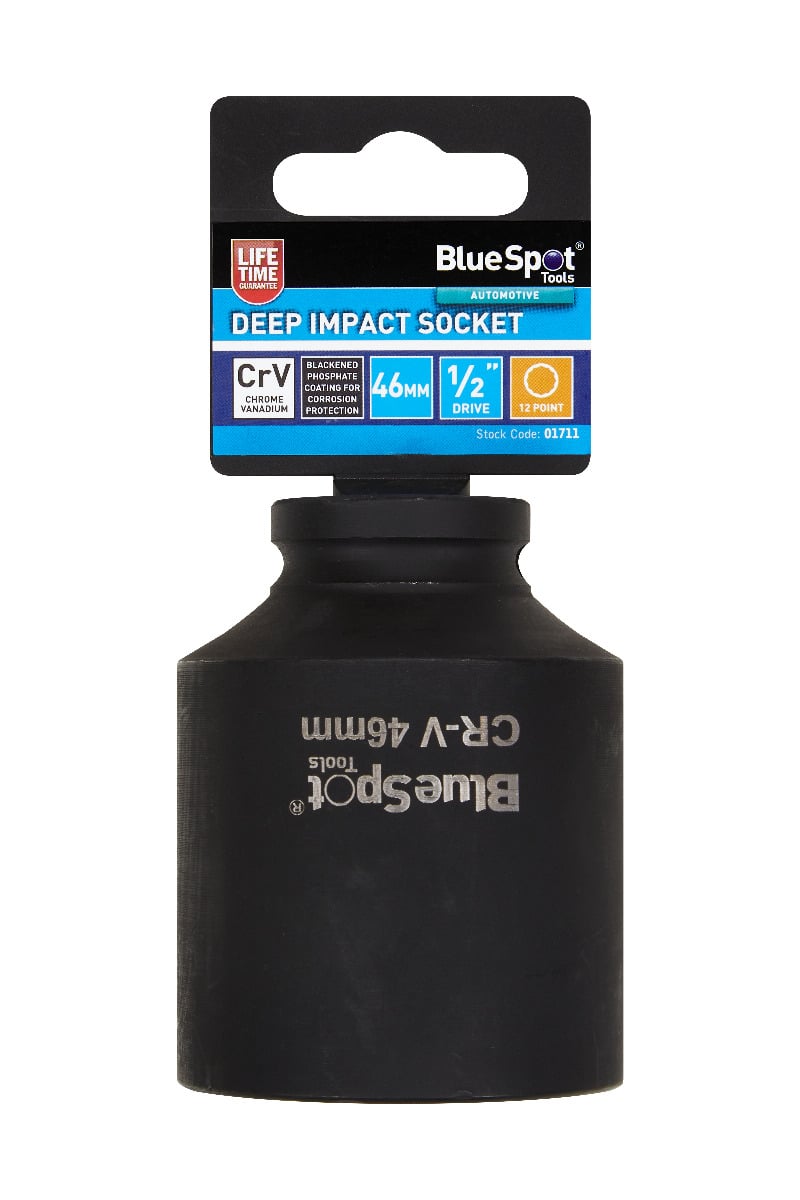 BlueSpot 46mm Deep Impact 12 Point Socket