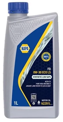 NAPA FD 0W-30 Engine Oil Low SAPS Fully Synthetic Ford 1L