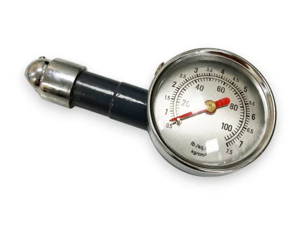 Tyre Pressure Gauge Metal Dial Toolzone Garage Workshop Tool