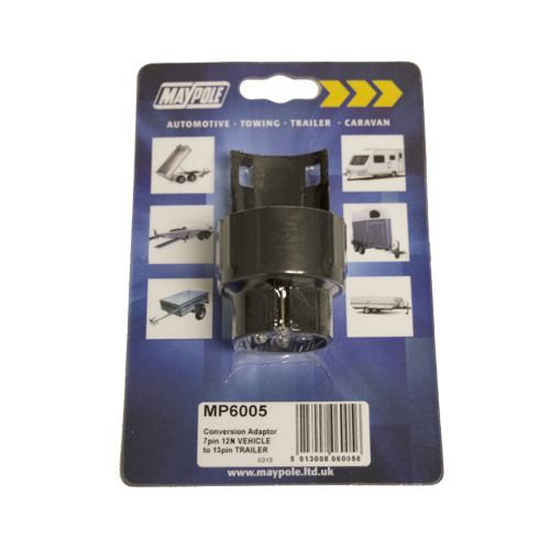 Maypole 7 Pin 12N to 13 Pin Trailer Adaptor Towing Caravan Electrics
