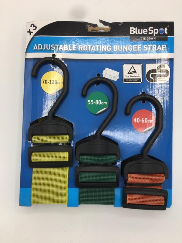 BlueSpot Adjustable Rotating Bungee Strap Tie Down Cargo Car Van