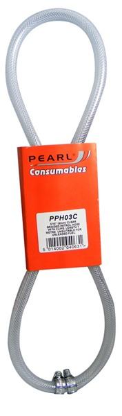 PEARL 5/16in Clear Fuel Hose Petrol Line & Clips 1m Universal Car