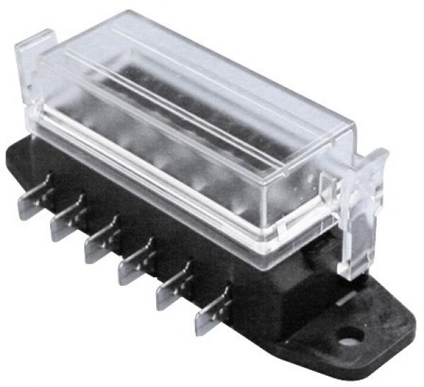 PEARL Compact 6-Way Blade Fuse Box Automotive Marine 12V 24V