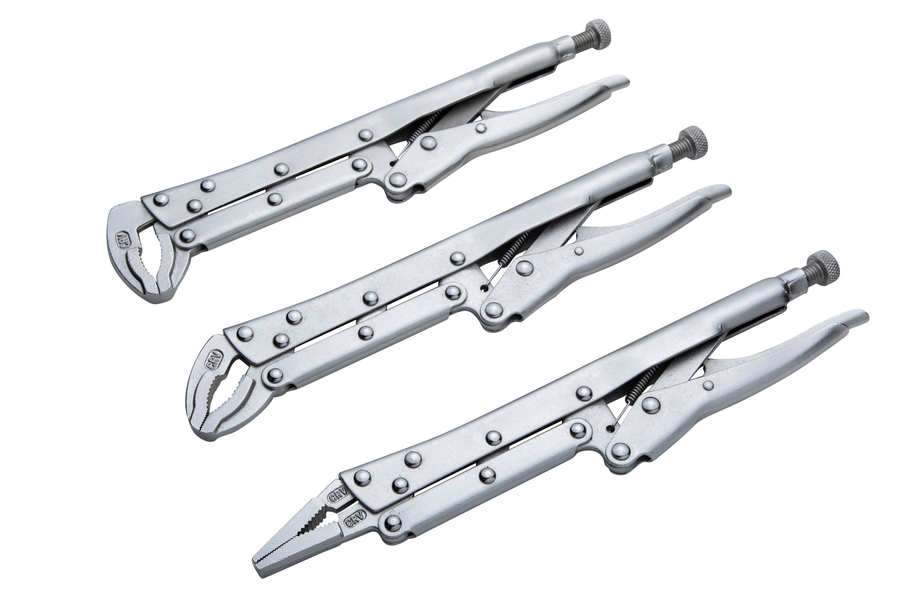 BLUESPOT 3pc Extra Locking Grip Pliers Vise-Grip Set