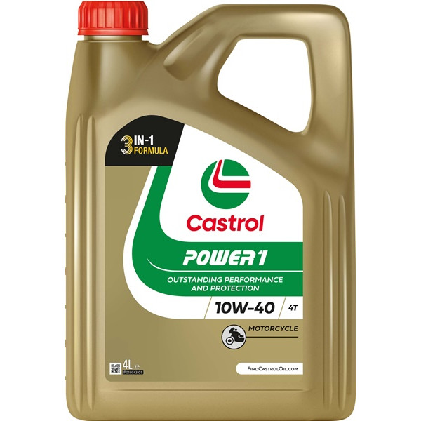 Castrol POWER1 4T 10W-40 Motorcycle Oil 4L