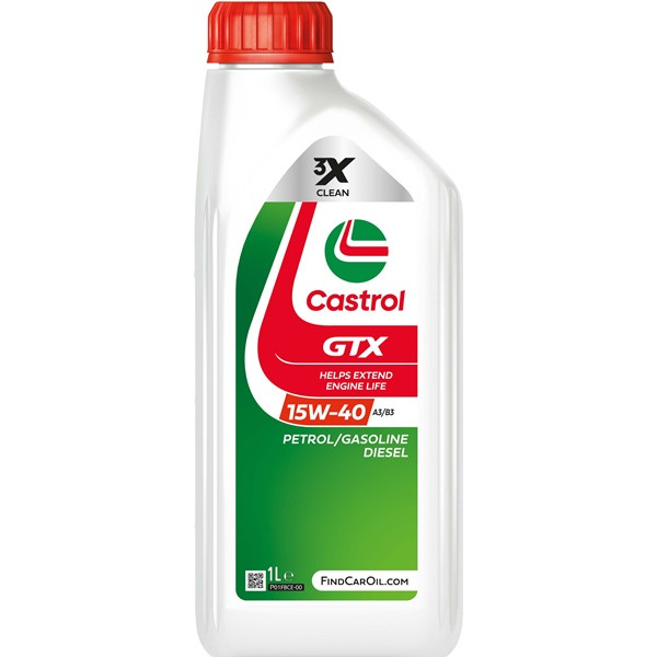 Castrol GTX 15W-40 A3/B3 Engine Oil 1L