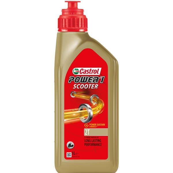 Castrol Power 1 Scooter 2T Motorcycle Oil 1L