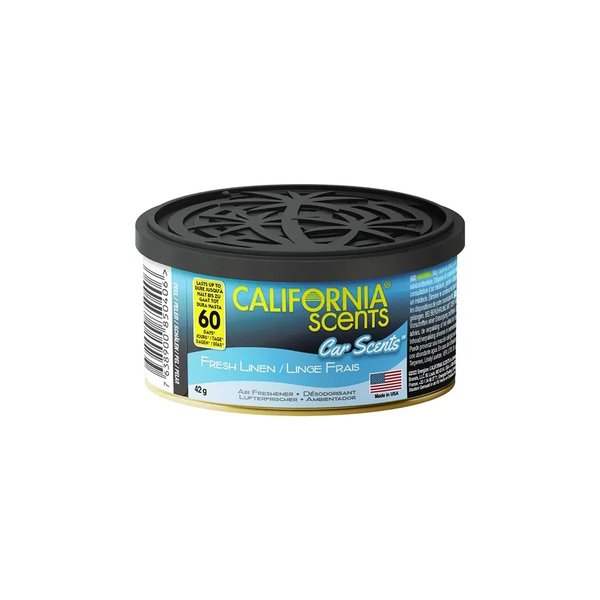 California Scents Fresh Linen Car Air Freshener 42g Tin