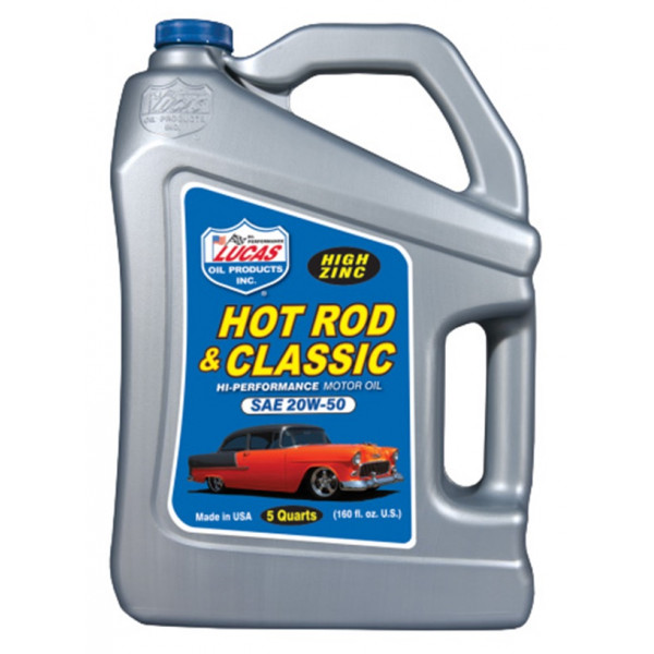 Lucas Oil 20W-50 Hot Rod & Classic Car Engine Oil 5 Litre