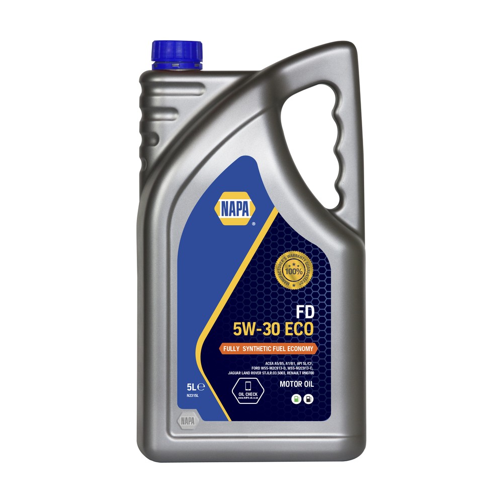 NAPA N2315L FD 5W-30 ECO Fully Synthetic Engine Oil 5L Ford WSS-M2C913-D