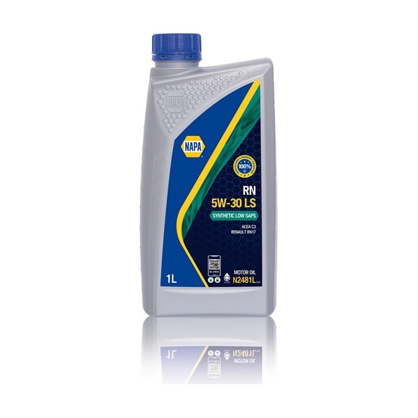 NAPA N2481L RN 5W-30 LS Synthetic Low SAPS Engine Oil 1L ACEA C3 Renault RN17