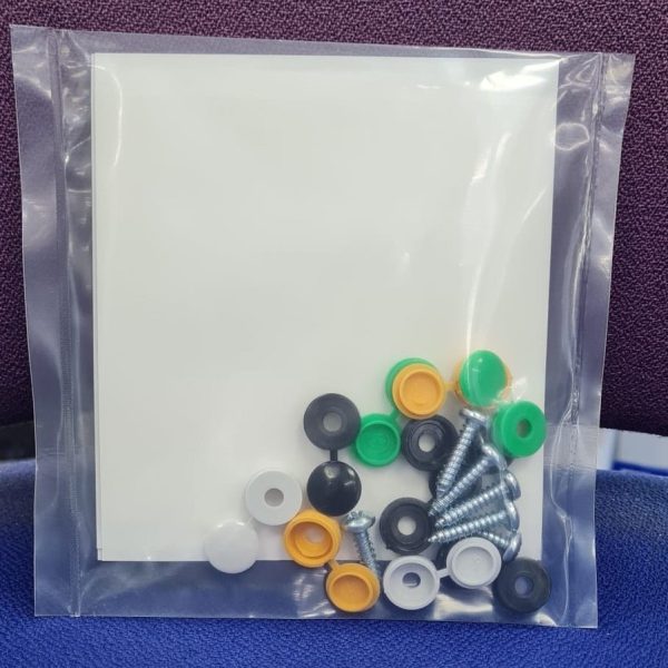 Number Plate Fitting Kit NC201 Double Sided Pads Screws and Screw Caps