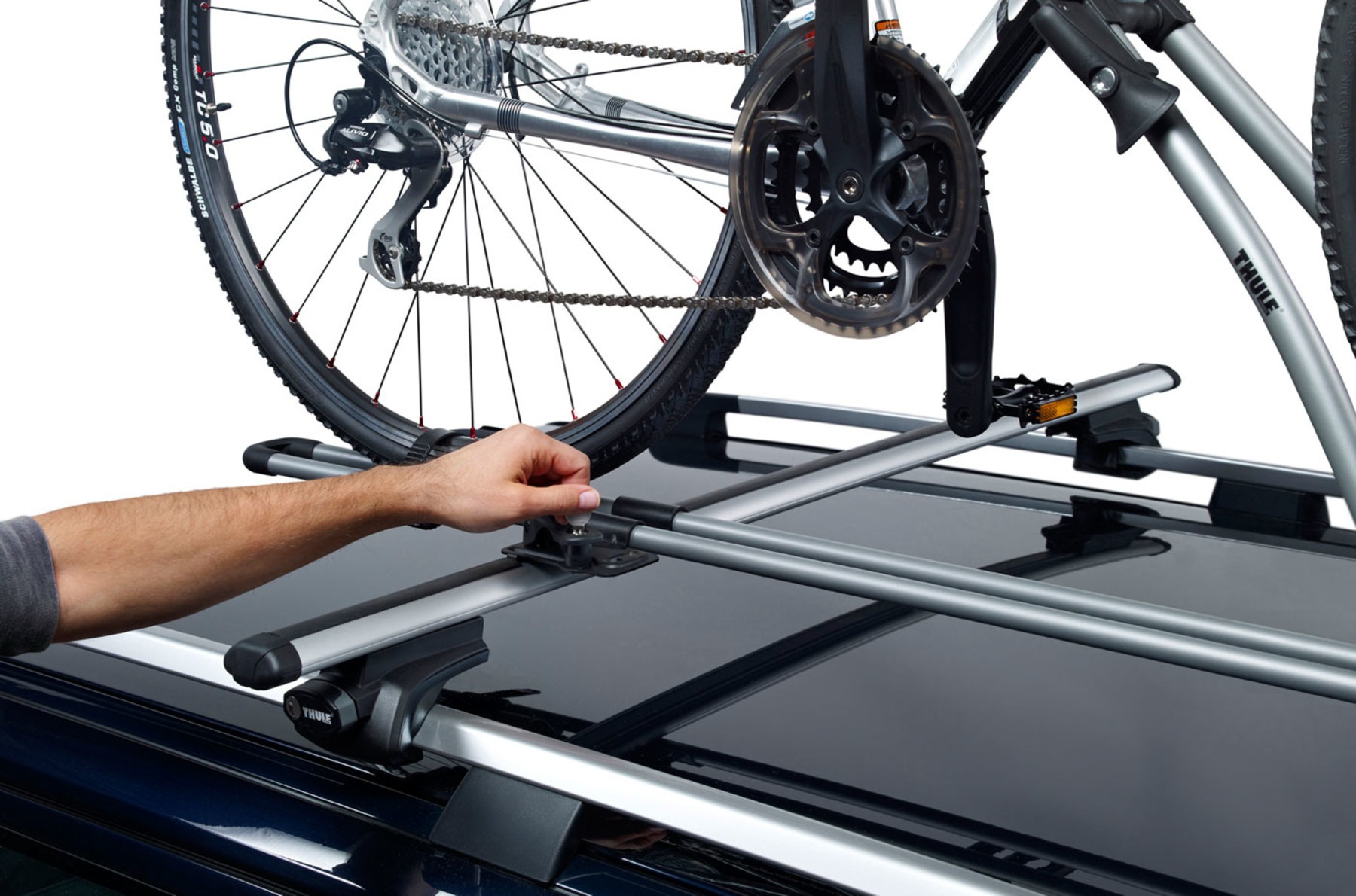 Thule FreeRide 532 Roof Mounted Bike Carrier Upright Cycle Rack 532002