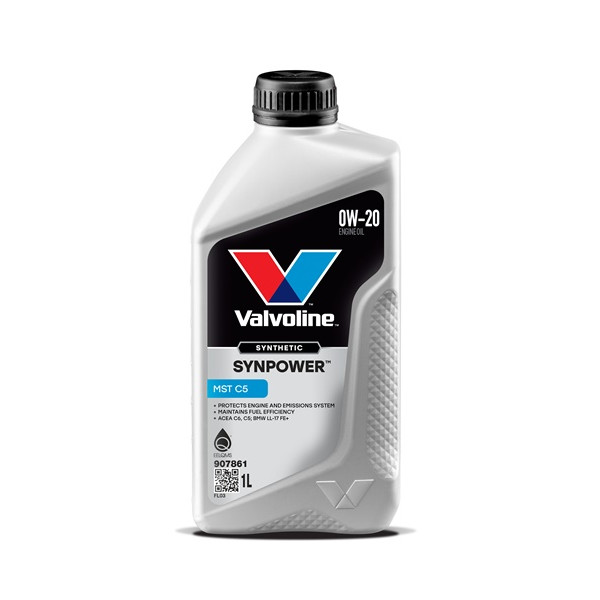 Valvoline Synpower MST C5 0W20 Engine Oil 1 Litre