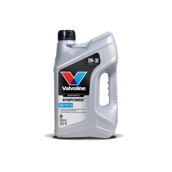 Valvoline Synpower FE C2 0W30 Engine Oil 5 Litre